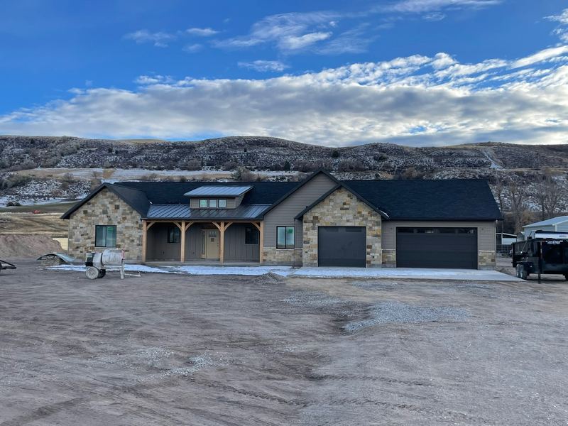 Silver Spurs custom home with stone accents